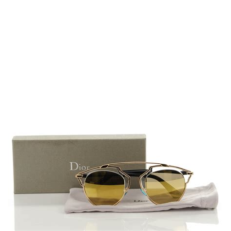 dior so real navy and gold|So real sunglasses Dior Navy in Metal .